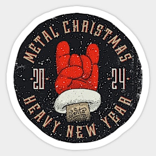 Metal Christmas & Heavy New Year 2024 - Merry Xmas Sticker